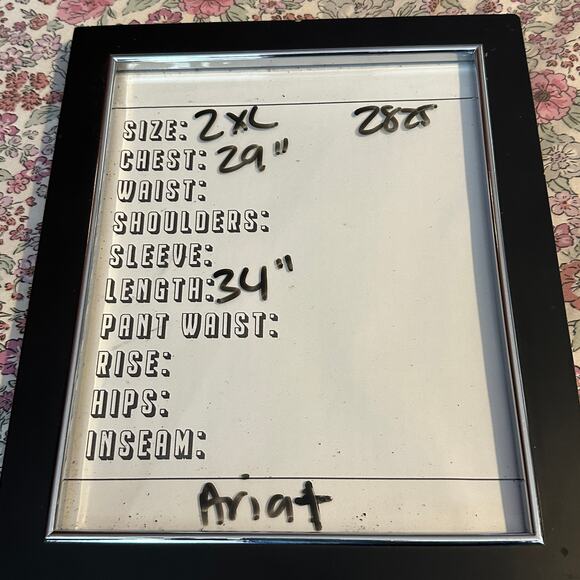 Ariat Mens 2XL Button Down Shirt Patrick Classic Fit Long SleevesShirt Blue - Picture 7 of 7